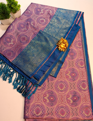 Classic Contrast Border Pochampally Soft Silk Saree – Timeless Elegance