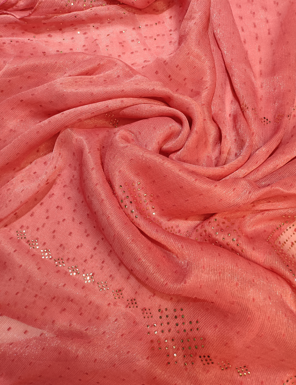 Designer Tissue Saree with Foil work include blouse piece